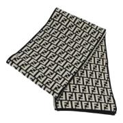 Pre-owned Wool scarves Fendi Vintage , Black , Dames