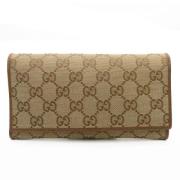 Pre-owned Canvas wallets Gucci Vintage , Brown , Dames