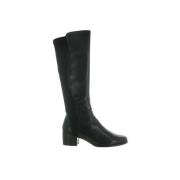 Stijlvolle Leren en Stretch Schoenen Regarde Le Ciel , Black , Dames