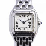 Pre-owned Glass watches Cartier Vintage , White , Dames