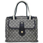 Pre-owned Canvas handbags Louis Vuitton Vintage , Black , Dames