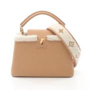 Pre-owned Leather louis-vuitton-bags Louis Vuitton Vintage , Beige , D...