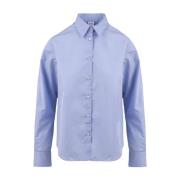 Heldere Blauwe Shirt Model 5422 Aspesi , Blue , Dames