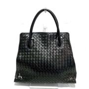 Pre-owned Leather handbags Bottega Veneta Vintage , Black , Dames