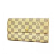 Pre-owned Fabric wallets Louis Vuitton Vintage , White , Dames