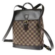 Pre-owned Canvas backpacks Louis Vuitton Vintage , Brown , Dames