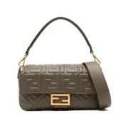 Avocado Baguette Schoudertas Fendi , Green , Dames