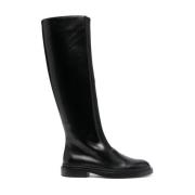 Zwarte elegante hoge laarzen voor vrouwen Jil Sander , Black , Dames