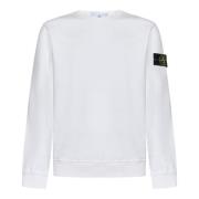 Witte Crewneck Sweater Aw24 Stone Island , White , Heren