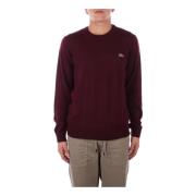 Bordeaux Sweaters Logo Front Regular Fit Lacoste , Red , Heren