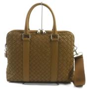 Pre-owned Leather briefcases Bottega Veneta Vintage , Brown , Dames