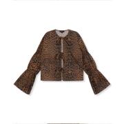 Gemma Blouse Lange Mouw Stijlvolle Top Refined Department , Brown , Da...