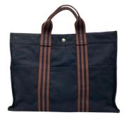 Pre-owned Cotton totes Hermès Vintage , Brown , Dames