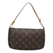 Pre-owned Canvas clutches Louis Vuitton Vintage , Brown , Dames