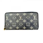 Pre-owned Fabric wallets Louis Vuitton Vintage , Blue , Dames