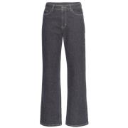 Straight Long Jeans 18755 Reja Moss Copenhagen , Black , Dames