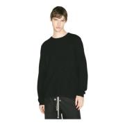 Wol-Kasjmier Crewneck Sweater Moncler , Black , Heren