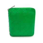 Pre-owned Leather wallets Bottega Veneta Vintage , Green , Dames