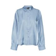 Losse Shirt Allure Blauw Vero Moda , Blue , Dames