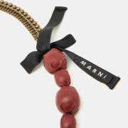 Pre-owned Leather necklaces Marni Pre-owned , Red , Dames