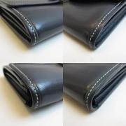 Pre-owned Leather wallets Louis Vuitton Vintage , Blue , Dames