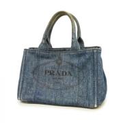 Pre-owned Denim prada-bags Prada Vintage , Blue , Dames