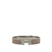 Pre-owned Metal bracelets Hermès Vintage , Gray , Dames