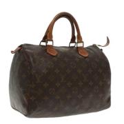 Pre-owned Canvas handbags Louis Vuitton Vintage , Brown , Dames