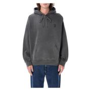 Grafiet Gebreide Hoodie Aw24 Carhartt Wip , Gray , Heren