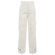 Witte Canvas Broek Model 24Fe1940 Beatrice .b , White , Dames