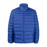 Blauwe Opvouwbare Gewatteerde Pufferjas Polo Ralph Lauren , Blue , Her...