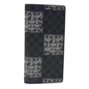 Pre-owned Canvas wallets Louis Vuitton Vintage , Black , Dames