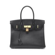 Pre-owned Fabric handbags Hermès Vintage , Black , Dames