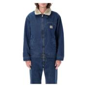 Blauwe Stone Wash Herald Jack Buitenkleding Carhartt Wip , Blue , Here...