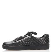 Pre-owned Leather sneakers Prada Vintage , Black , Dames