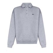 Grijze Sweatshirt voor Mannen Aw24 Lacoste , Gray , Heren