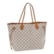 Pre-owned Canvas totes Louis Vuitton Vintage , White , Dames