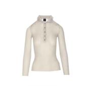 Stijlvolle Polo Shirts Collectie Pinko , White , Dames