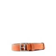 Pre-owned Leather belts Hermès Vintage , Brown , Dames