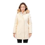 Parka jas met capuchon en bont YES ZEE , Beige , Dames