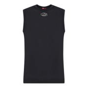 Zwarte Tanktop Diesel , Black , Heren