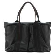 Pre-owned Leather totes Hermès Vintage , Black , Heren