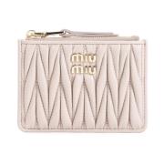 Neutrale Portemonnee voor Moderne Vrouwen Miu Miu , Pink , Dames