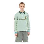 Gebreide half-zip sweatshirt met logo Brain Dead , Green , Heren