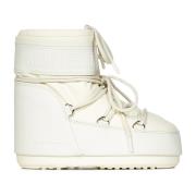 Witte enkellaarsjes voor vrouwen Moon Boot , White , Dames