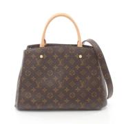 Pre-owned Canvas handbags Louis Vuitton Vintage , Brown , Dames