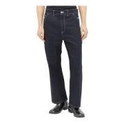 Contrast Topstitch Timmerman Jeans Junya Watanabe , Blue , Heren