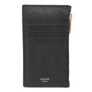 Pre-owned Leather wallets Celine Vintage , Black , Dames