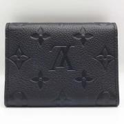 Pre-owned Leather wallets Louis Vuitton Vintage , Black , Dames