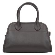 Donkerbruine Satchel Handtas voor Dames gemaakt van Premium Italiaans ...